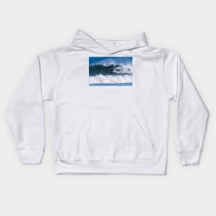 Bodyboarder in action Kids Hoodie